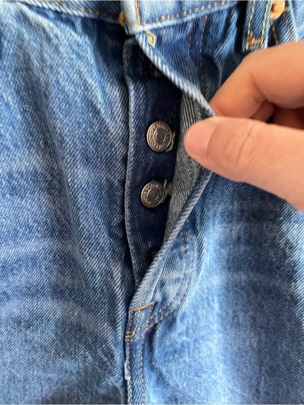 Levis Premium 501 '81 Jeans Woman 27x31 Medium Wash Button Fly Streetwear Preppy - Picture 5 of 14
